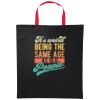 Varsity cotton shopper short handle Thumbnail